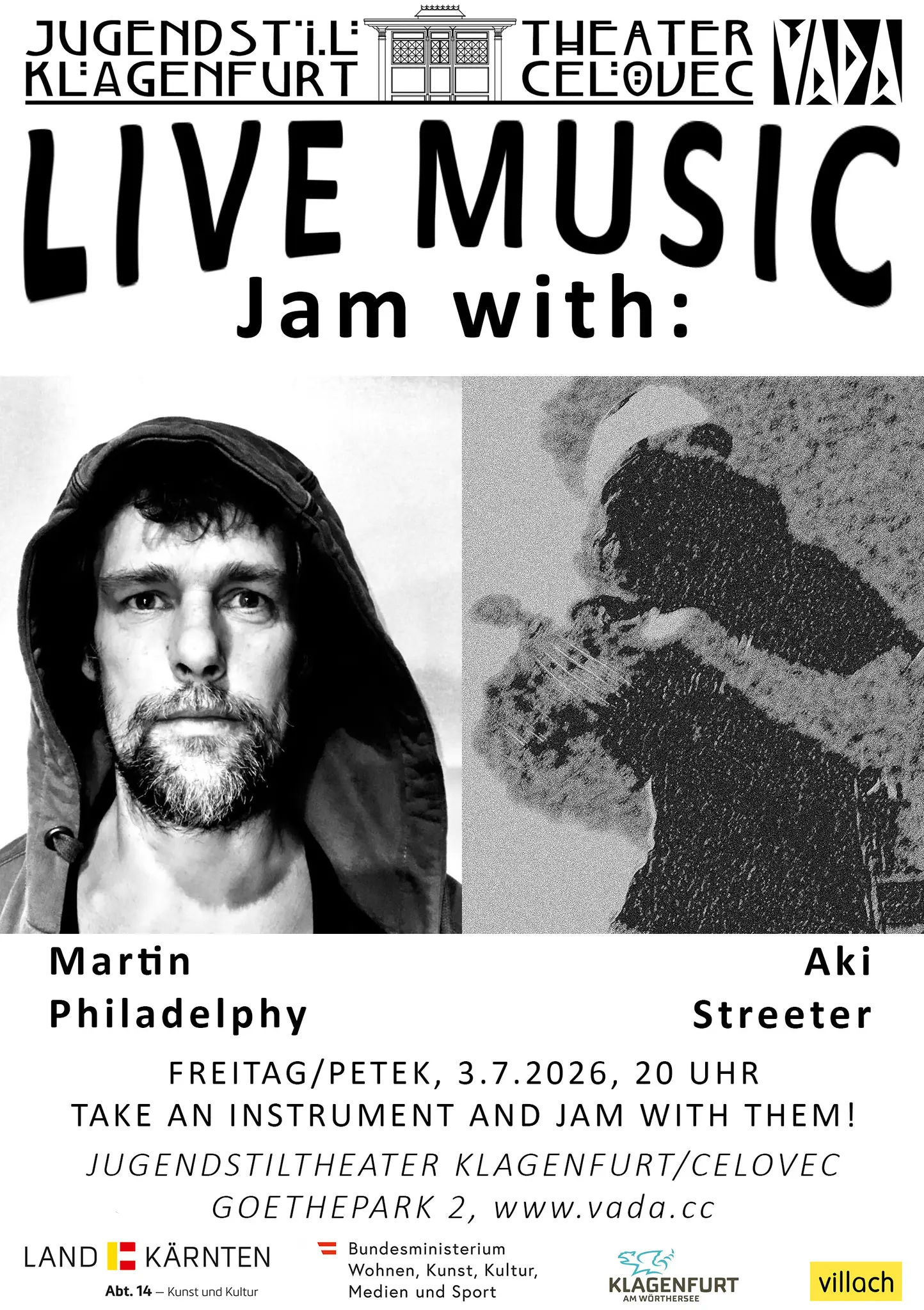 Flyer Aki Streeter & Martin Philadelphy Event